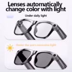 عینک هوشمند شیائومی با دوربین 4K HD، فتوکرومیک، چندکاره، هوش مصنوعی، بلوتوث، تماس، عکس، ویدیو چت، موسیقی، ترجمه - تصویر 2